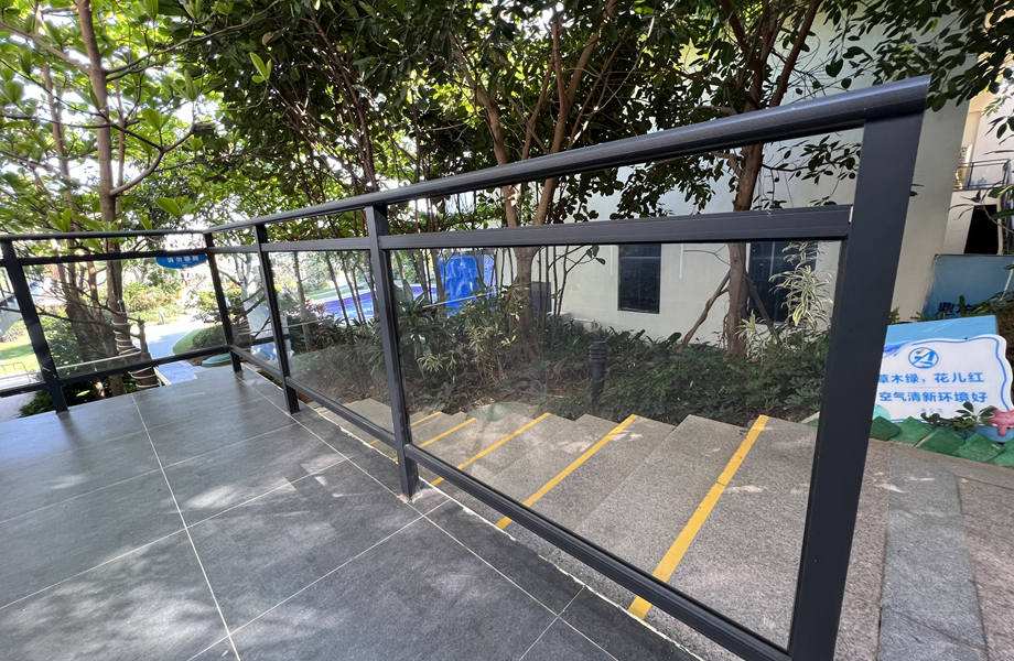glass guardrail