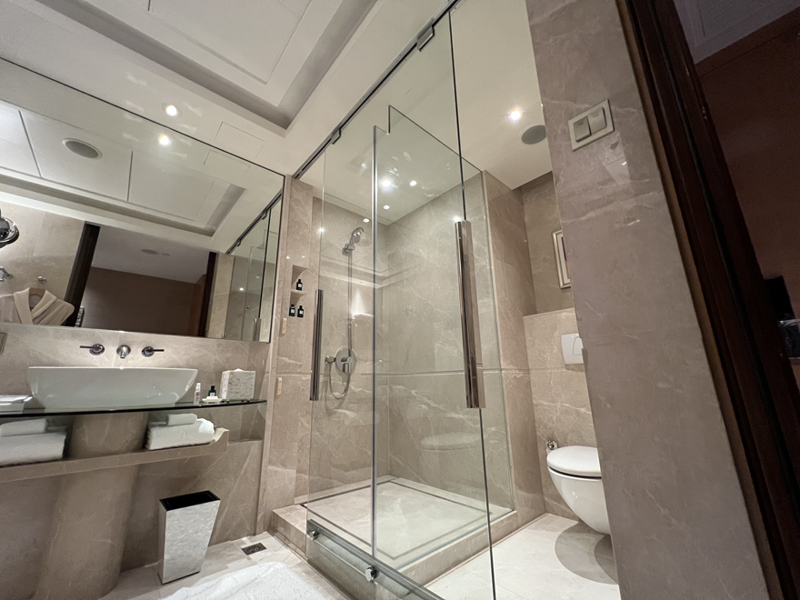 Hotel Glass Bathroom