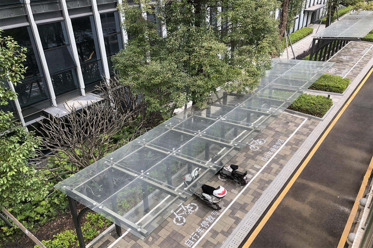 Clear Tempered Laminated Canopy