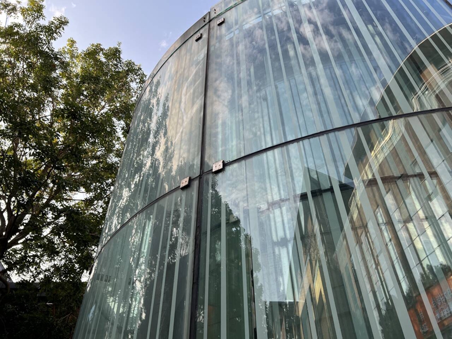 Glass facade details-