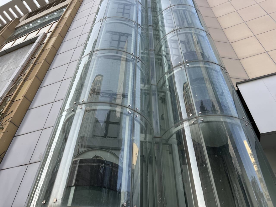Glass elevators