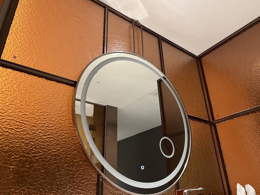 Bathroom shower glass-