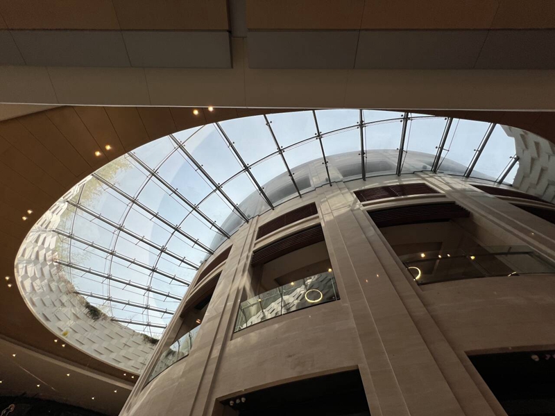 Stained glass skylight