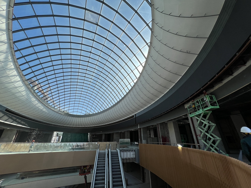 Dome glass skylight window