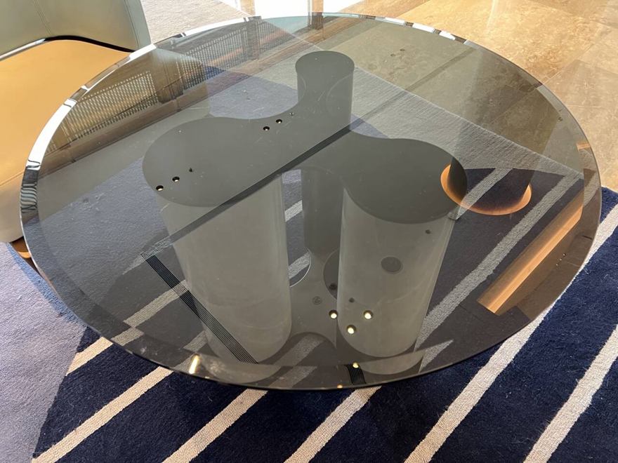 Glass table top