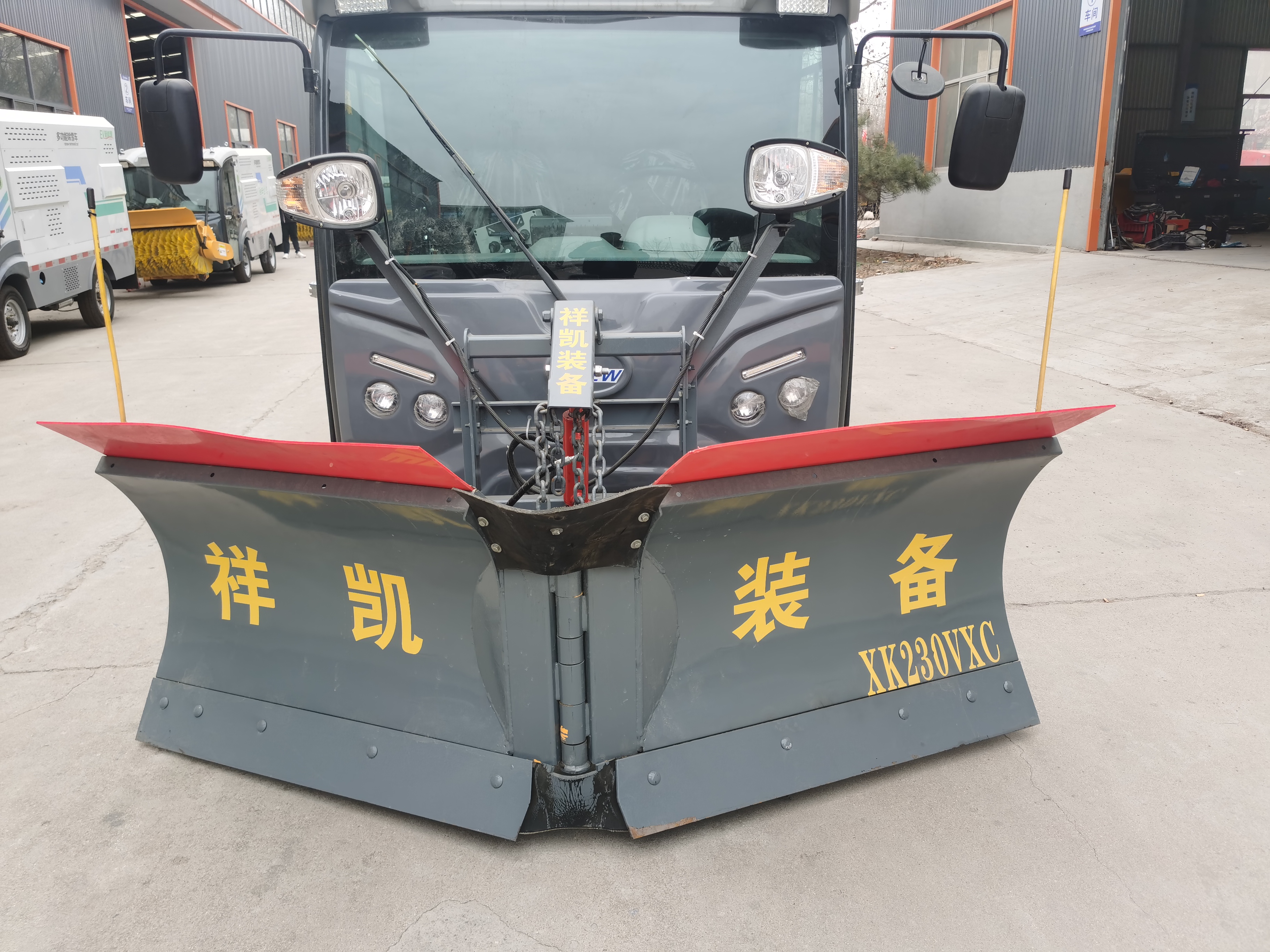 Electric snow plows