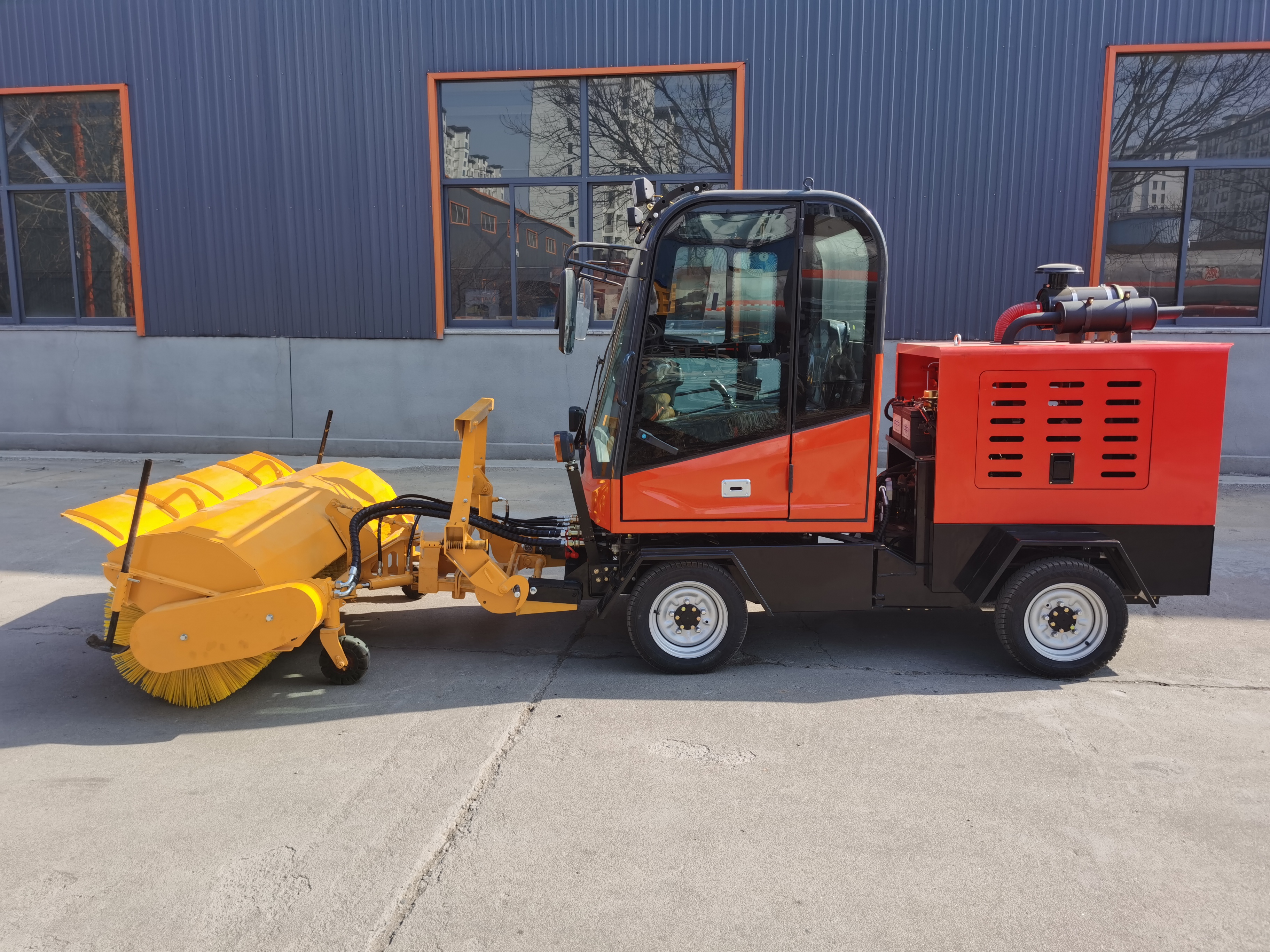 small 4 wheeler with snow plow