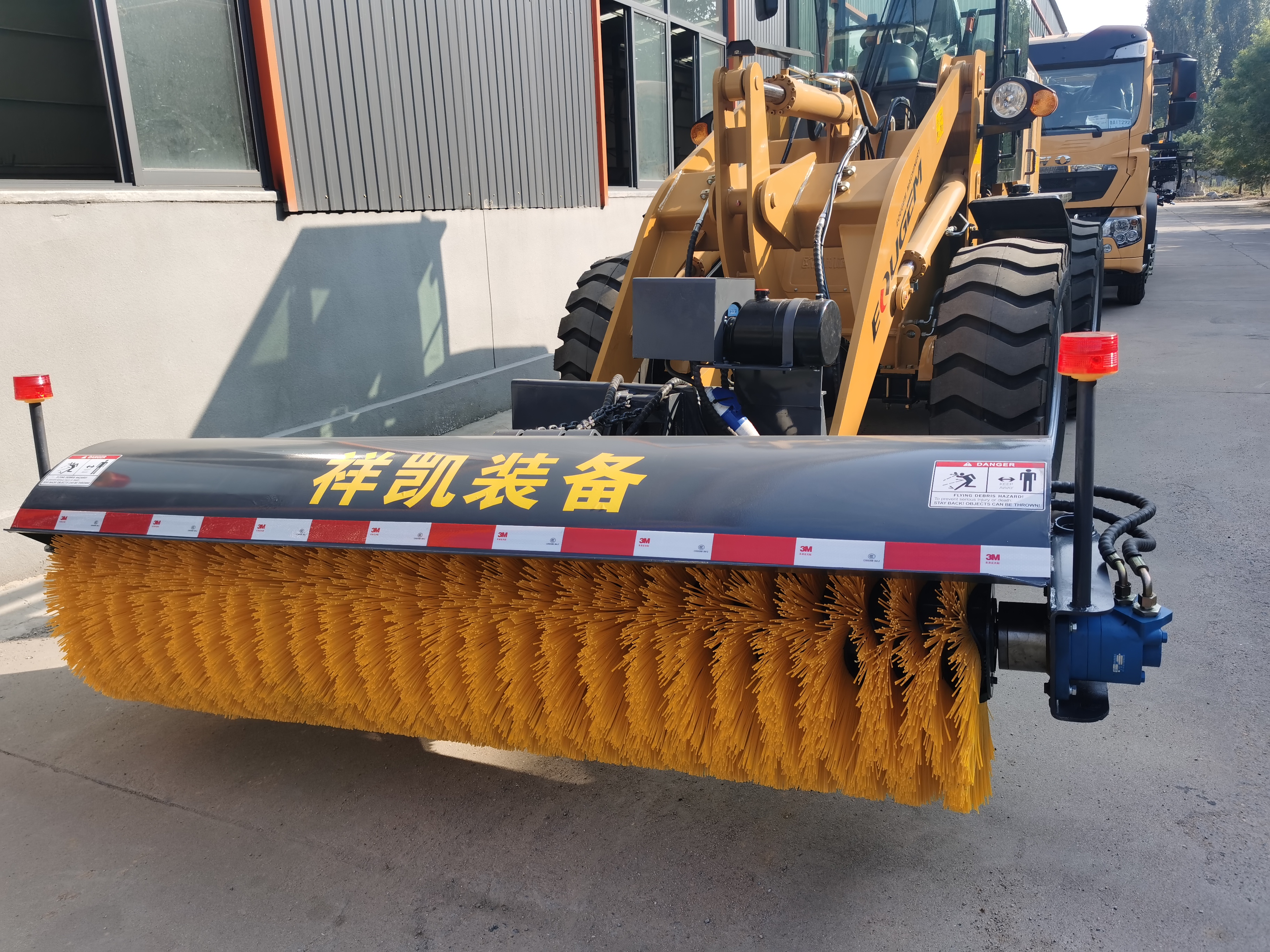 Loader snow plow
