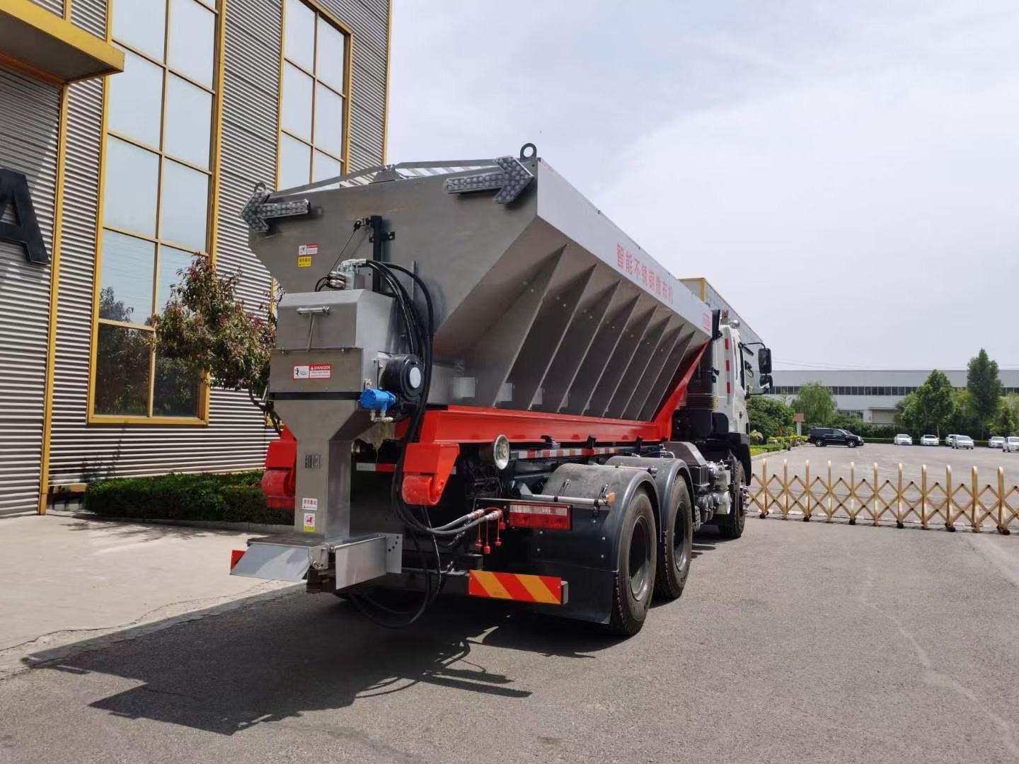12 cubic meters all stainless steel snow melting agent spreader