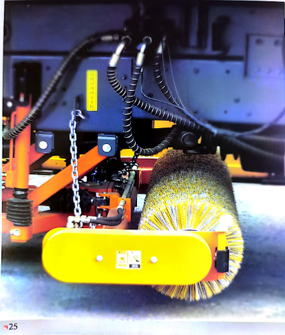 mid-mounted snow blower