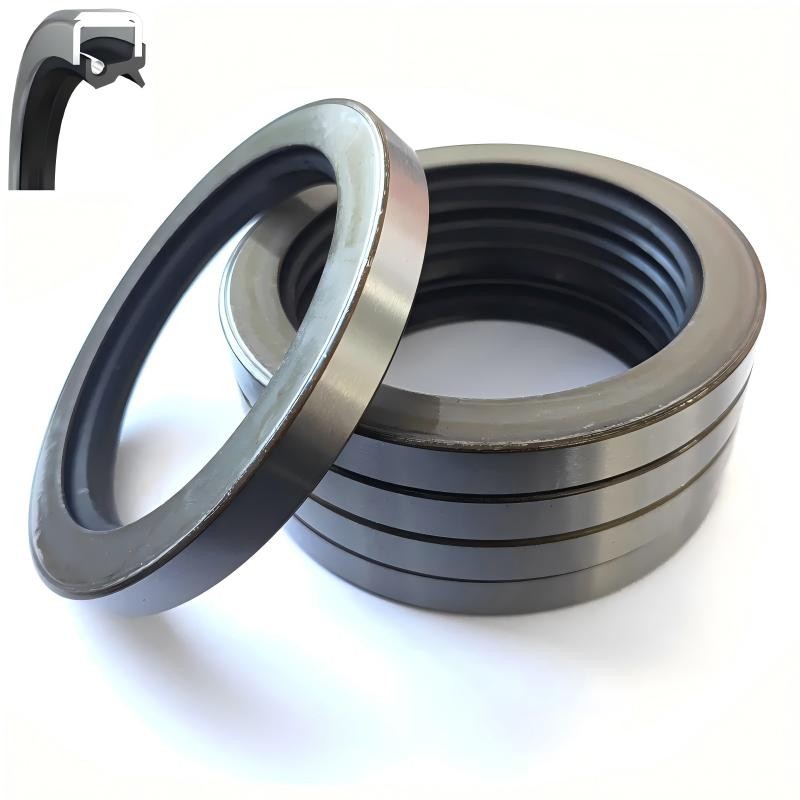 High Pressure Stainless Metal case TCN TCV Oil Seal with Lips NBR FKM