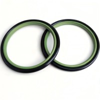 High Press Resistance Brown Gree Bronze Filled PTFE with NBR FKM O Ring for Hydraulic Rod Seal Signal Acting S09-E