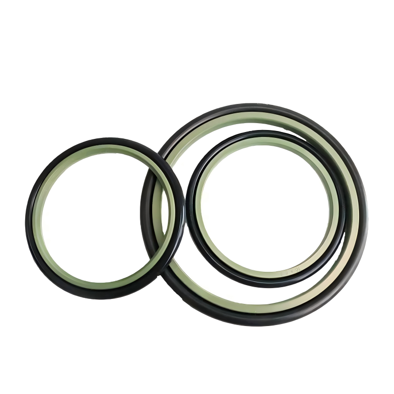 High Press Resistance Brown Gree Bronze Filled PTFE with NBR FKM O Ring for Hydraulic Rod Seal Signal Acting S09-E