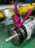 MCPS Type Piston Seal consistes of a filled PTFE Cap T Shaped NBR Cushion Nylon Backup Ring For High Pressure Heavy Machines