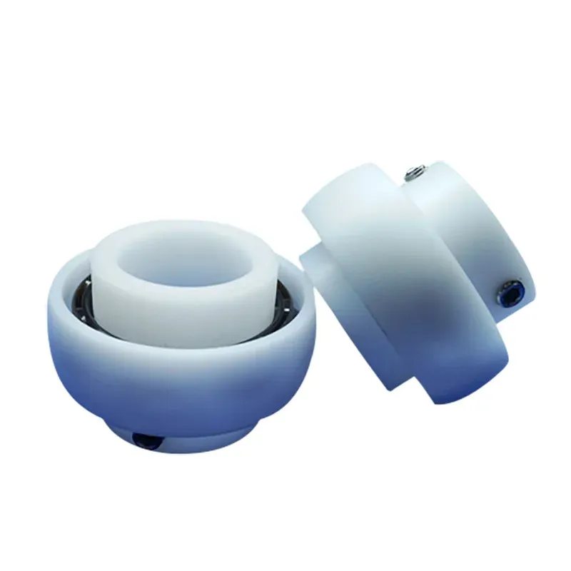 No Magnetic Insulation Glass Ball Stainless Steel Ball Deep groove Ball Plastic Bearing UC204