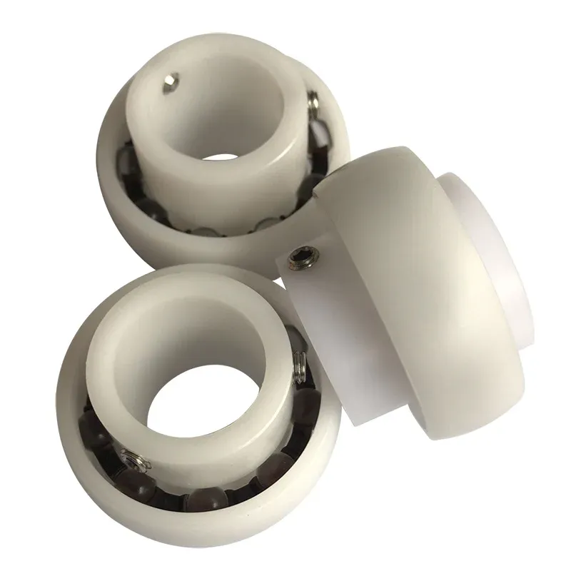 No Magnetic Insulation Glass Ball Stainless Steel Ball Deep groove Ball Plastic Bearing UC204