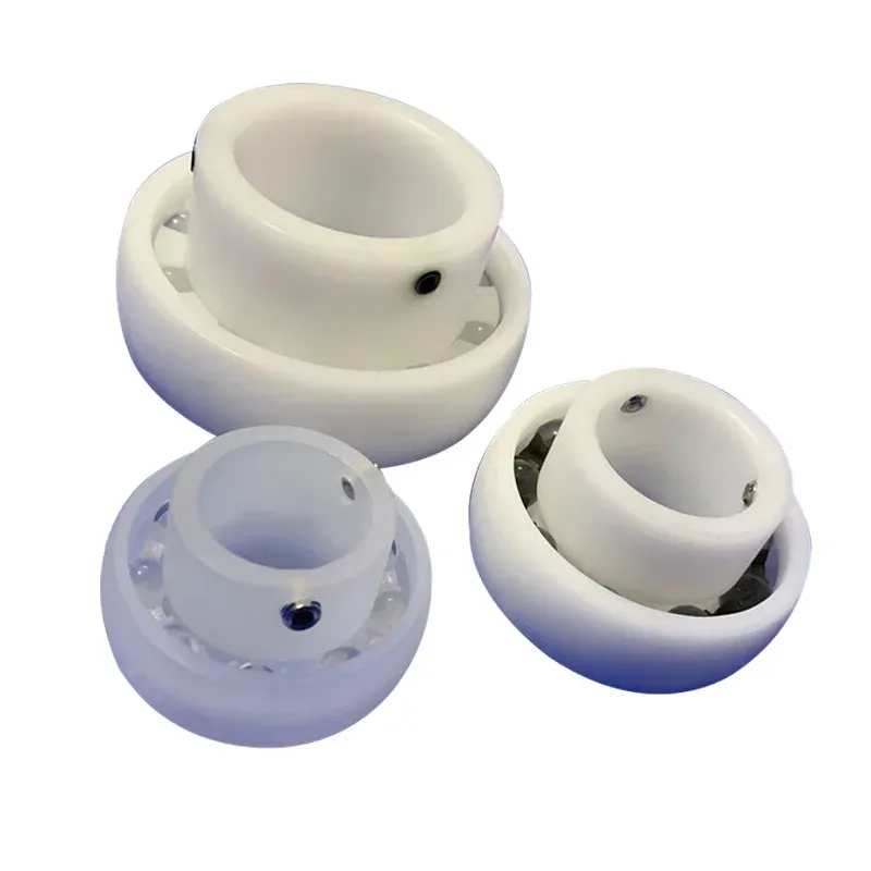 No Magnetic Insulation Glass Ball Stainless Steel Ball Deep groove Ball Plastic Bearing UC204