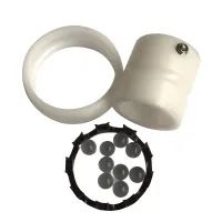 No Magnetic Insulation Glass Ball Stainless Steel Ball Deep groove Ball Plastic Bearing UC204