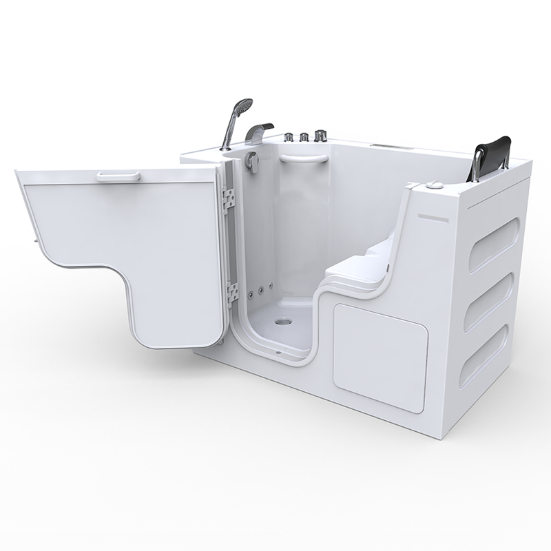 Montblanc1375 Deluxe temperature SPA - Elderly Step In Tub Chromotherapy Relax With Headrest And Fast Drain