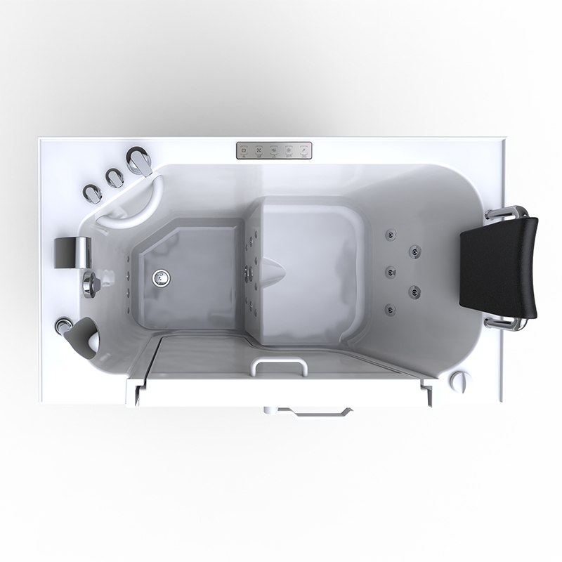 Montblanc1375 Deluxe temperature SPA - Elderly Step In Tub Chromotherapy Relax With Headrest And Fast Drain