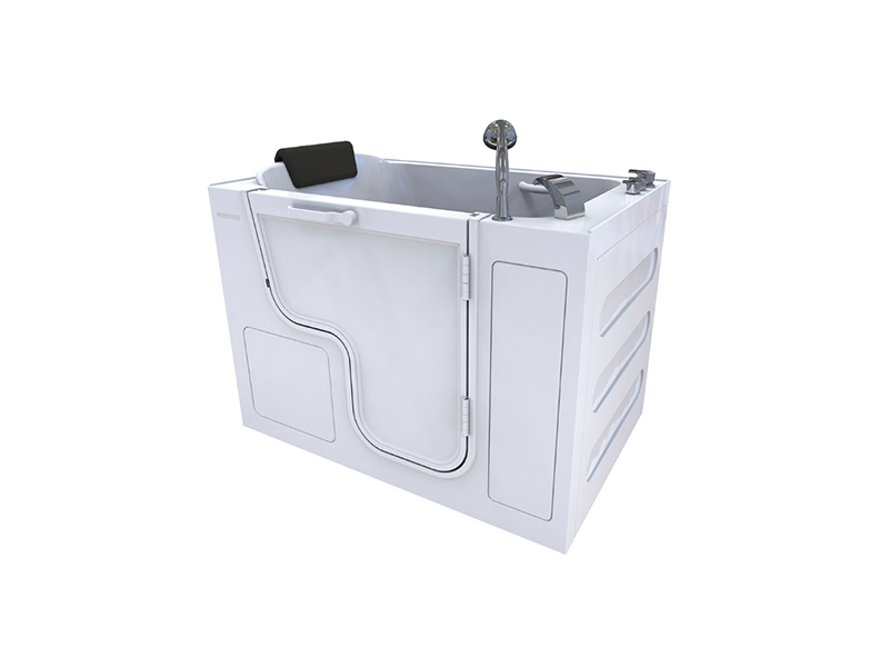 Oasis acrylic elderly walk-in bathtub: Designed for large bathrooms and people with special requirements