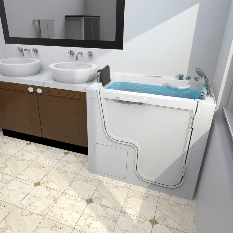 Zermatt 1175 Deluxe Temperature SPA - Walk In Bathtub For Hospital Rehabilitation With Heated Back Seat