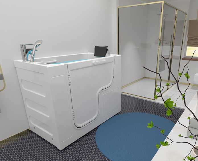 acrylic shell soaker tub