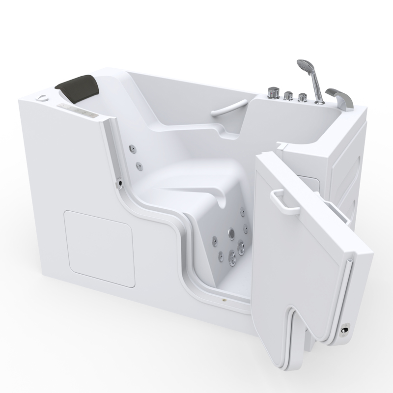 Dolomiti 1575 Deluxe Microbubbles - Multicolor Acrylic Shell Steel Frame Walk In Tub With Selfpriming Pump
