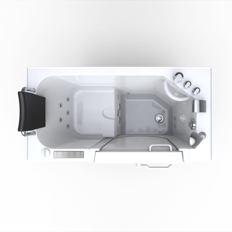 Ortles 1366 Deluxe Microbubble - Walk-In Tub with Whirlpool and Water-Air Jet Massage