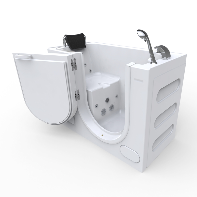 Ortles 1366 Deluxe Microbubble - Walk-In Tub with Whirlpool and Water-Air Jet Massage