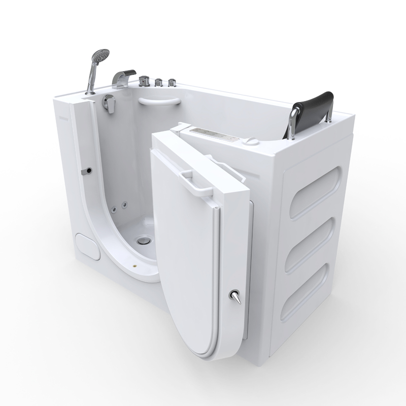 Ortles 1366 Deluxe Microbubble - Walk-In Tub with Whirlpool and Water-Air Jet Massage