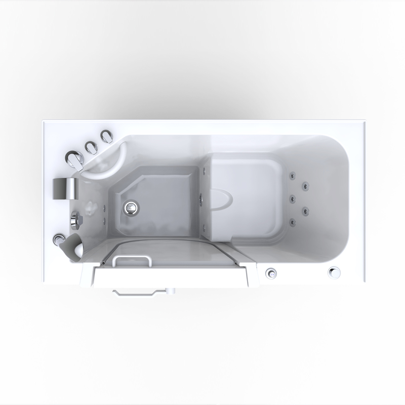 Ortles 1366 Premium - Multicolor Acrylic Shell Walk-In Tub with Staineless Steel Frame