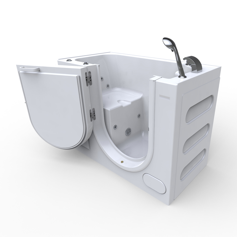 Ortles 1366 Premium - Multicolor Acrylic Shell Walk-In Tub with Staineless Steel Frame