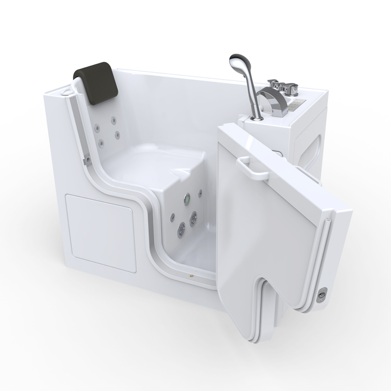 Cervino 1263 Deluxe Microbubbles - Intelligent Walk In Tub With Sit Shower Microbubbles Technology