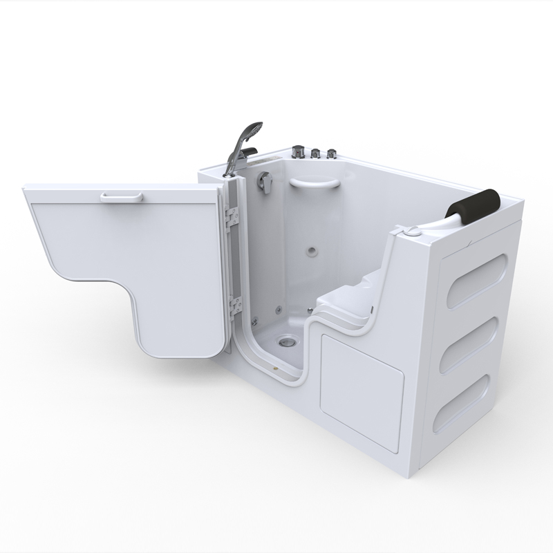 Cervino 1263 Deluxe Microbubbles - Intelligent Walk In Tub With Sit Shower Microbubbles Technology