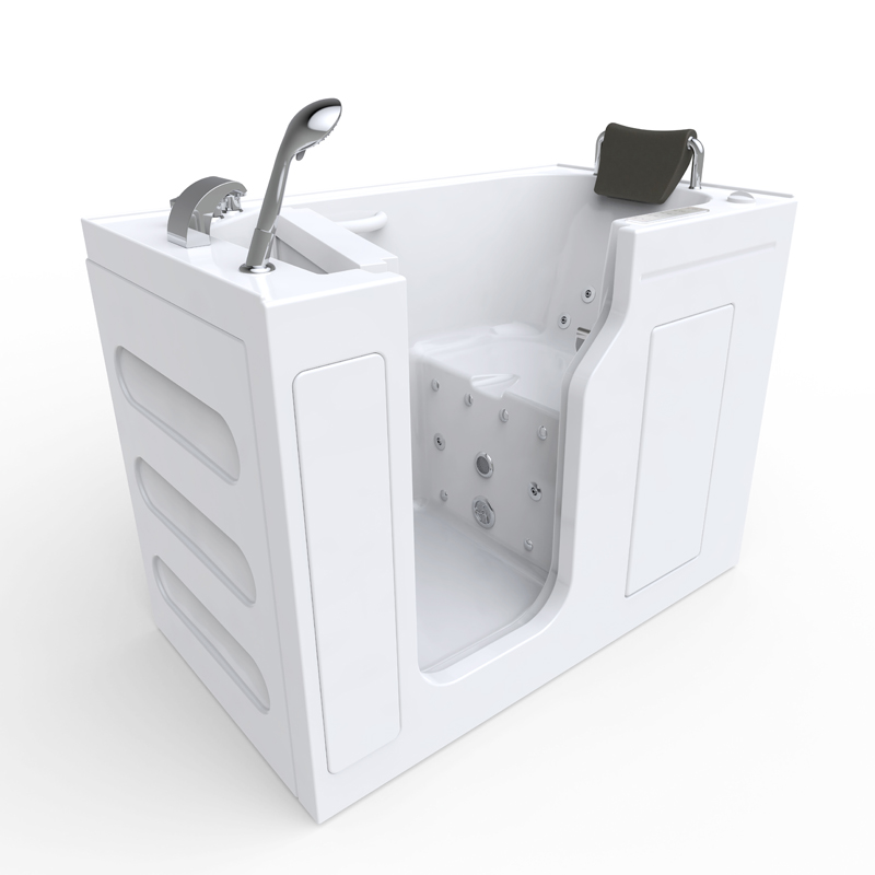 Adamello 1375 Deluxe Temperature SPA - Aluminium Patented Door Jamb Walk In Tub Two Panels Dual Flow
