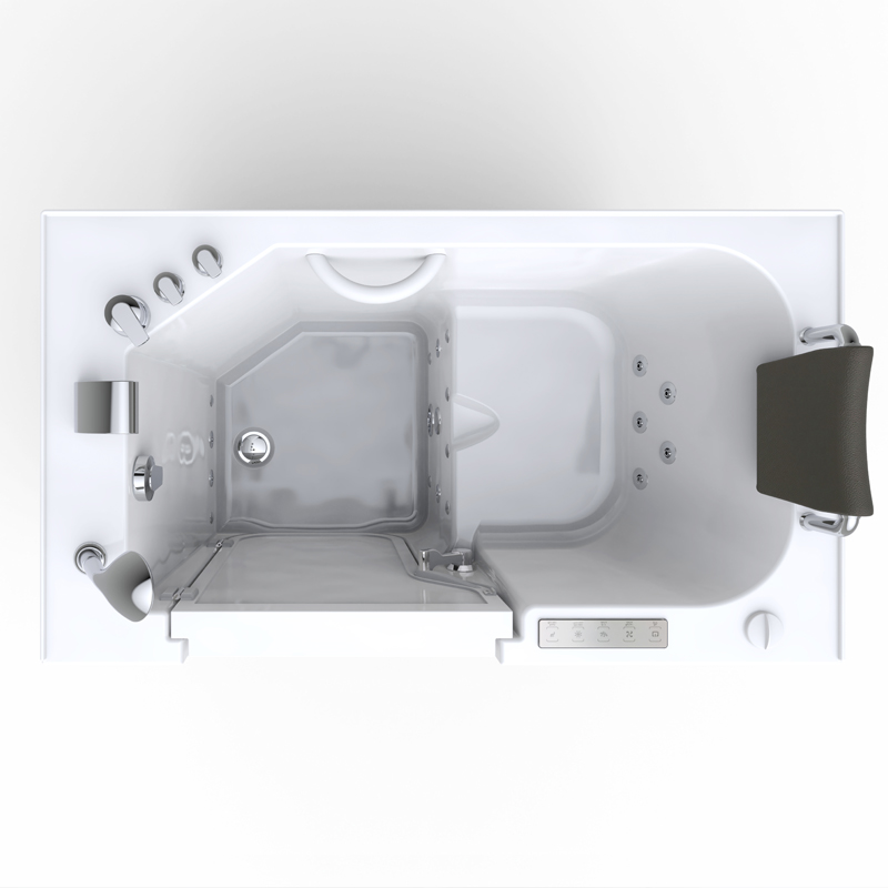 Adamello 1375 Deluxe Temperature SPA - Aluminium Patented Door Jamb Walk In Tub Two Panels Dual Flow