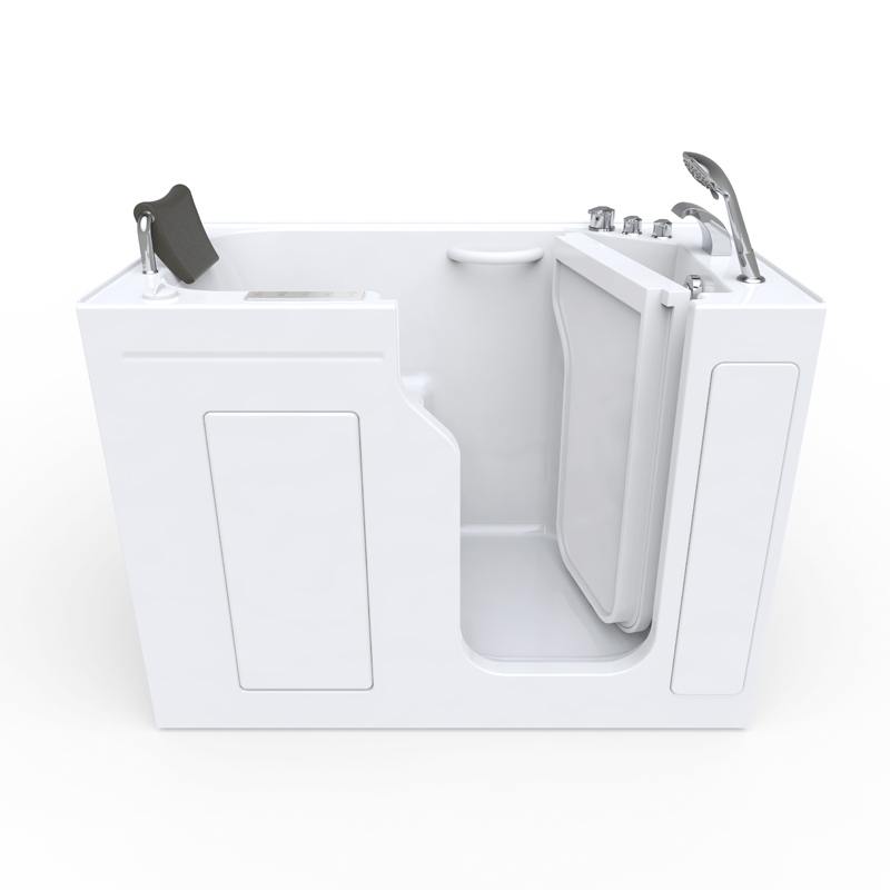 Adamello 1375 Deluxe Temperature SPA - Aluminium Patented Door Jamb Walk In Tub Two Panels Dual Flow