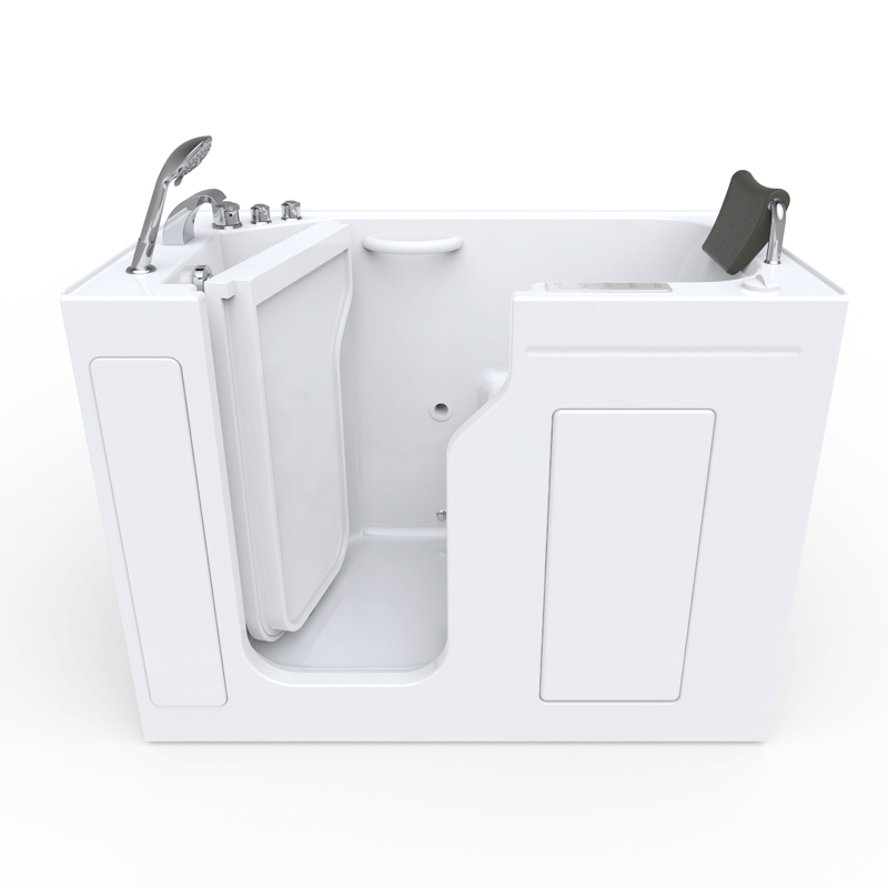 Adamello 1375 Deluxe Microbubbles - Elderly Soaker Tub with Chromotherapy, Headrest, and Fast Drain for Relaxation