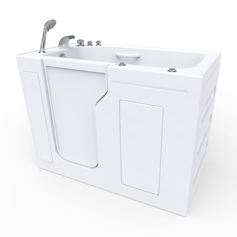 Adamello 1375 Premium - Watertight rustfree Hardware Soaker Tub with inswing door