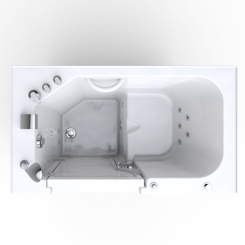 Adamello 1375 Premium - Watertight rustfree Hardware Soaker Tub with inswing door