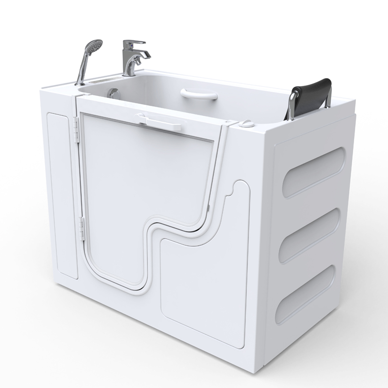 Cortina 1375 Deluxe Microbubbles - Thermostat Step In Bathtub With Whirlpool For Water Air Jet Massage