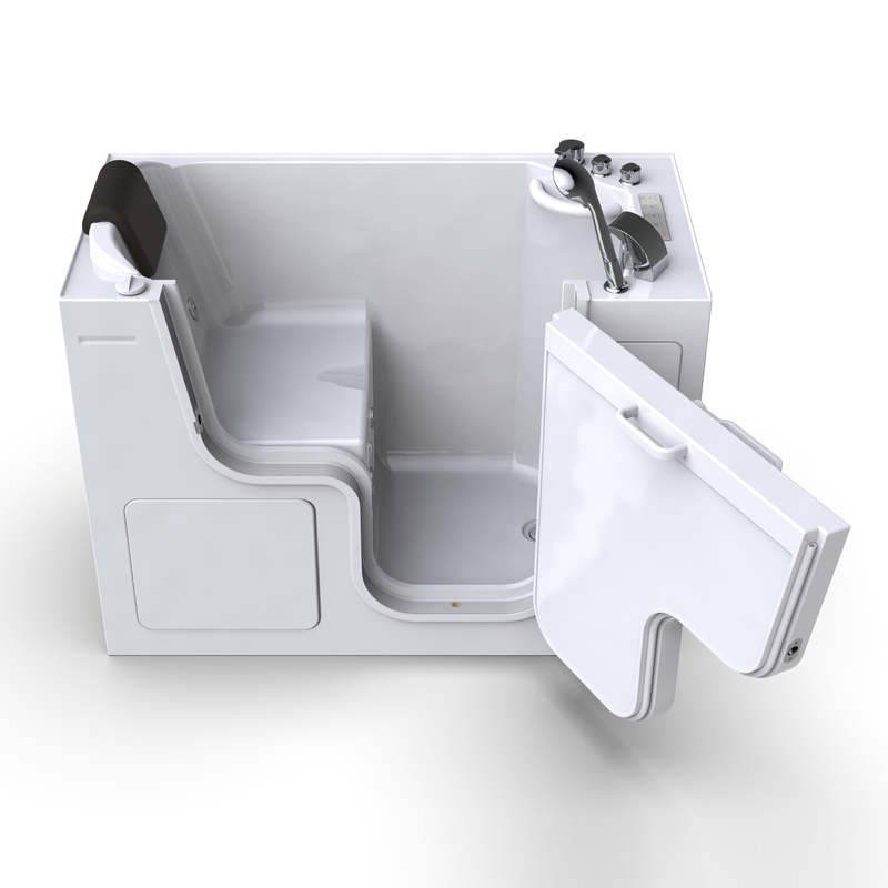 Monterosa 1366 Deluxe Microbubbles - perfect for Pregnant Women, Easy To Bathe Walk In Bathtub For A Sit Down Shower