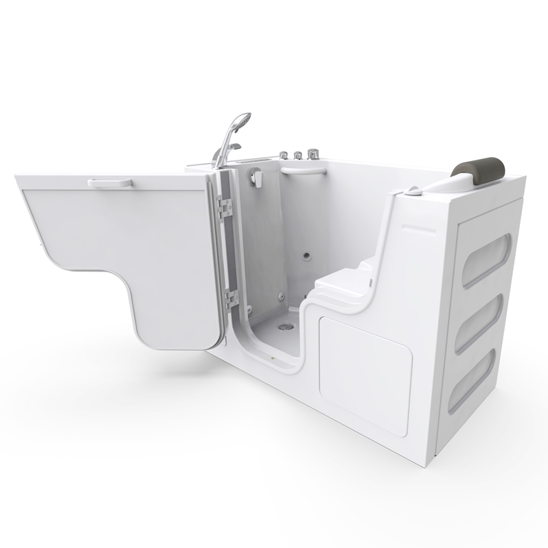 Monterosa 1366 Deluxe Microbubbles - perfect for Pregnant Women, Easy To Bathe Walk In Bathtub For A Sit Down Shower
