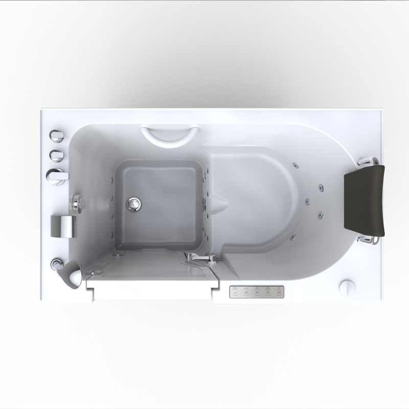 Civetta 1375 Deluxe Temperature SPA - Inswing Step-In Bathtub Shower With Whirlpool Massage