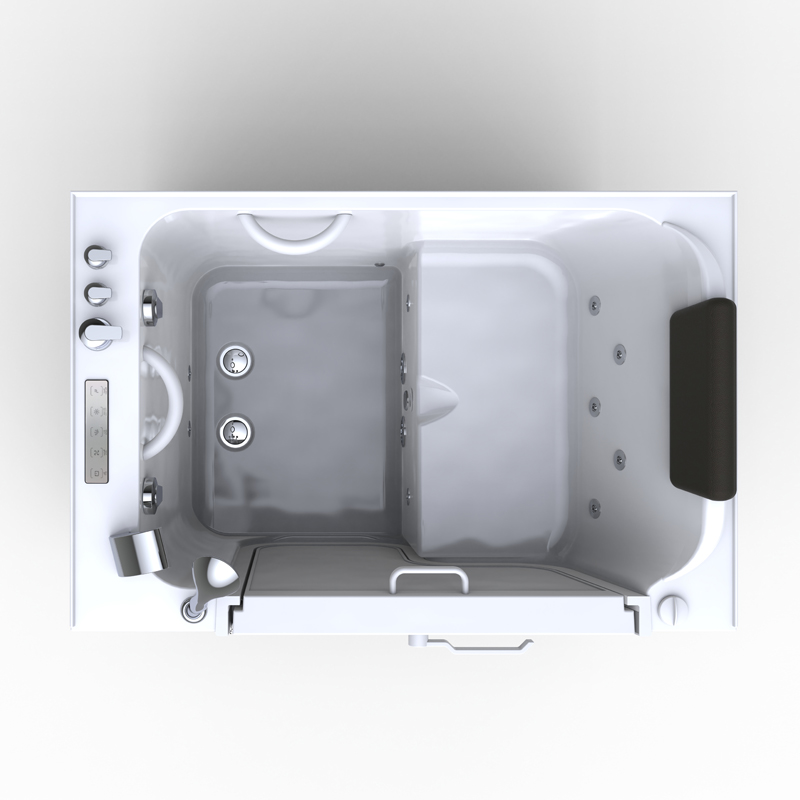 Everest 1489 Deluxe Microbubbles - Hydrotherapy Aromatherapy Walk In Bathtub For Therapeutic Effect