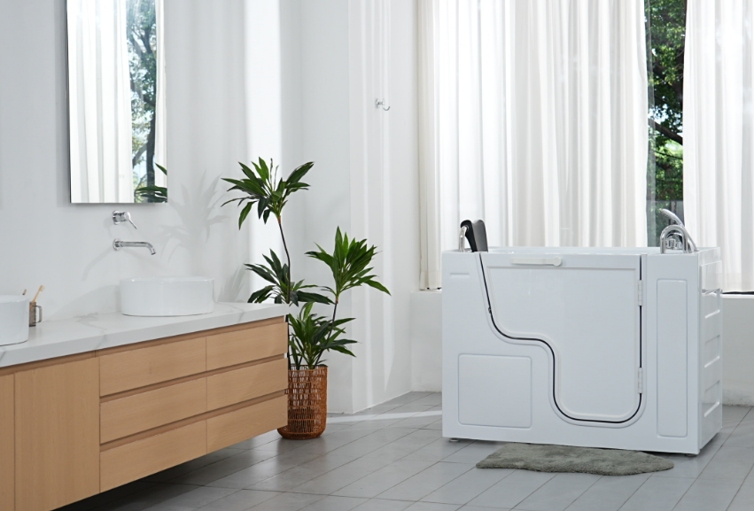 nonslip walk in tub