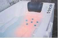 tub with heated back seat