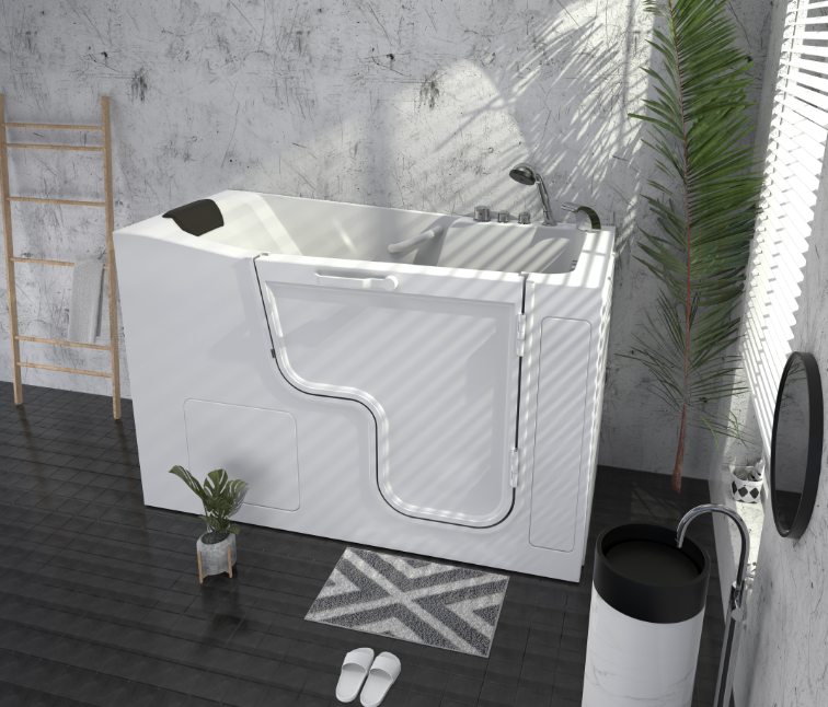 Oasis Zermatt 1175 Walk-In Bathtub: Compact Design, Deep Soaking Luxury