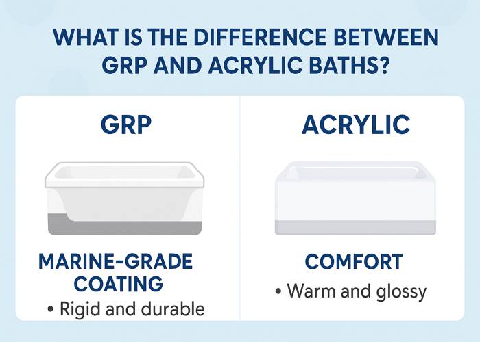 What is the Difference Between GRP and Acrylic Baths?